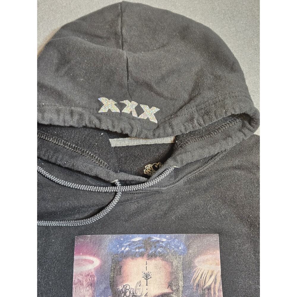 Xxxtentacion Hoodie Mens Small Black Pullover Sweatshirt Fruit Of The Loom - Picture 3 of 8